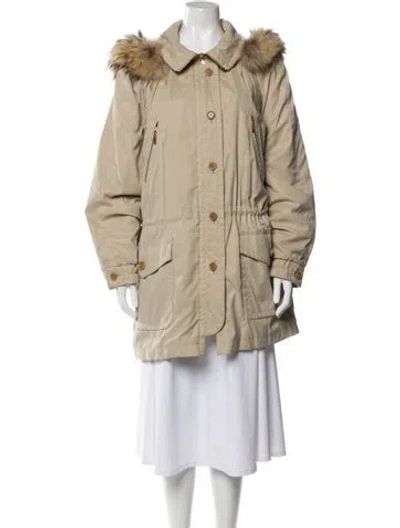 Pre-owned Escada Margaretha Ley Utility Jacket In Neutral