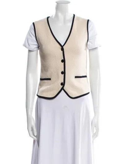 Pre-owned Escada Margaretha Ley Vest In Neutral