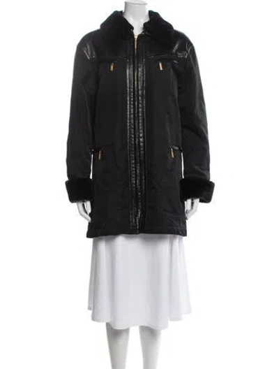 Pre-owned Escada Margaretha Ley Vintage 1980's Coat In Black