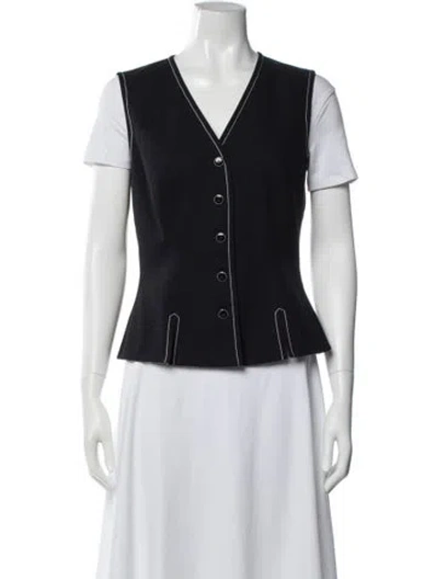 Pre-owned Escada Margaretha Ley Vintage 1980's Vest In Blue
