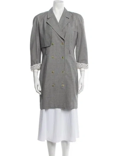 Pre-owned Escada Margaretha Ley Vintage 1990's Coat In Grey