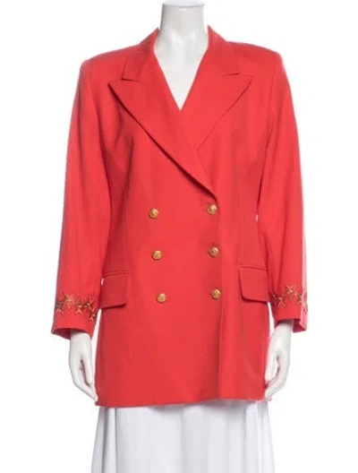 Pre-owned Escada Margaretha Ley Vintage Blazer In Red