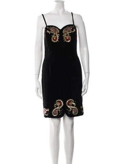 Pre-owned Escada Margaretha Ley Vintage Knee-length Dress In Multi
