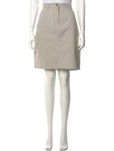 Pre-owned Escada Margaretha Ley Vintage Knee-length Skirt In Neutral