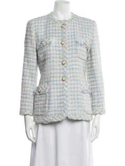 Pre-owned Escada Margaretha Ley Vintage Late 1980's - Early 1990's Blazer In White
