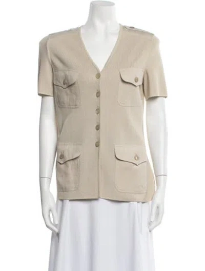 Pre-owned Escada Margaretha Ley Vintage Late 1980's - Early 1990's Sweater In Neutrals