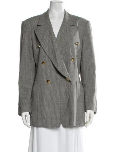 Pre-owned Escada Margaretha Ley Vintage Wool Blazer In Black