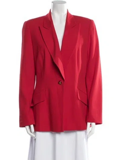 Pre-owned Escada Margaretha Ley Vintage Wool Blazer In Orange