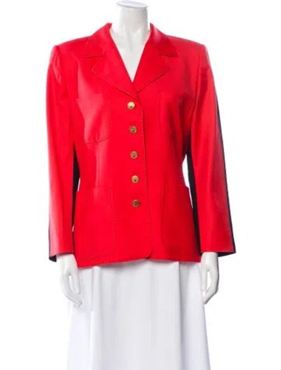 Pre-owned Escada Margaretha Ley Virgin Wool Blazer In Pink