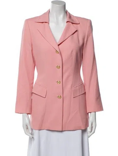 Pre-owned Escada Margaretha Ley Virgin Wool Blazer In Pink