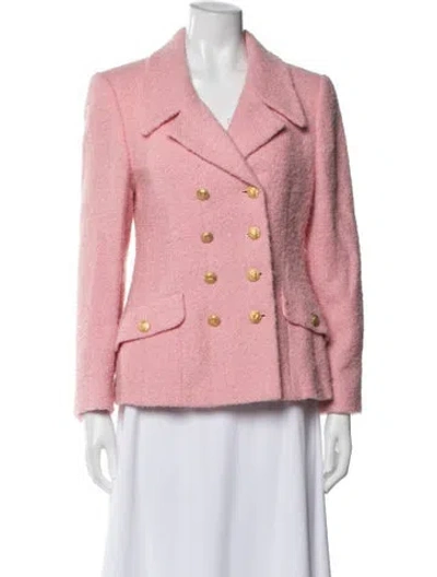 Pre-owned Escada Margaretha Ley Virgin Wool Blazer In Pink