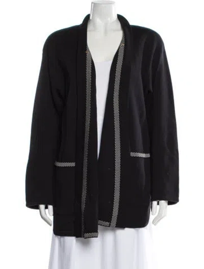 Pre-owned Escada Margaretha Ley Virgin Wool Evening Jacket In Gray