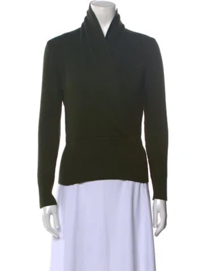 Pre-owned Escada Margaretha Ley Virgin Wool Sweater In Green