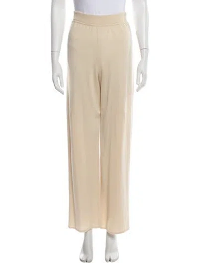 Pre-owned Escada Margaretha Ley Wide Leg Pants In Yellow