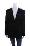 Escada Margaretha Ley Womens Single Button Embroidered Jacket Navy In Blue
