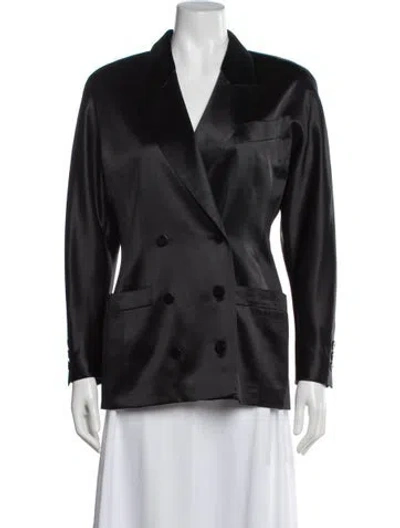 Pre-owned Escada Margaretha Ley Wool Blazer In Black