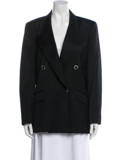Pre-owned Escada Margaretha Ley Wool Blazer In Black