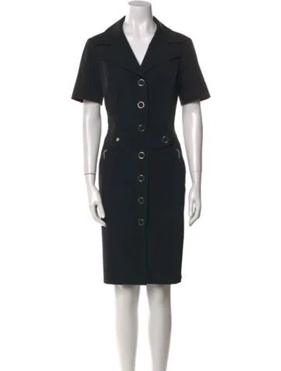 Pre-owned Escada Midi Length Dress In Black