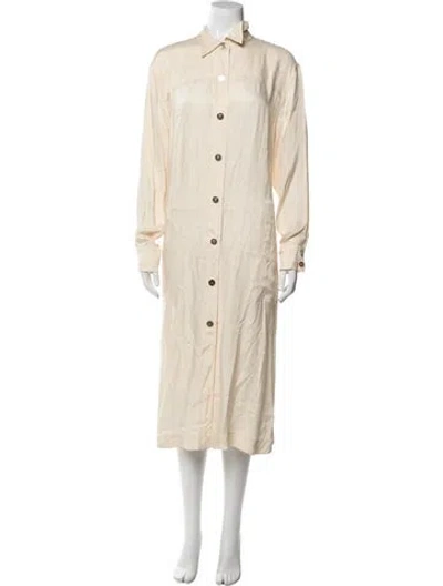 Pre-owned Escada Midi Length Dress W/ Tags In Neutral