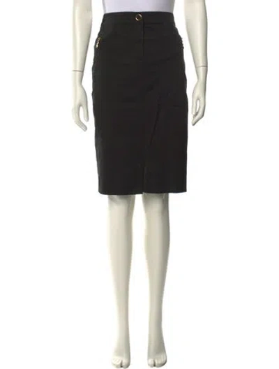 Pre-owned Escada Midi Length Skirt In Black