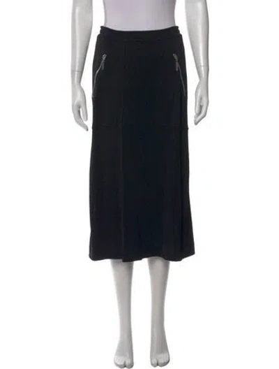 Pre-owned Escada Midi Length Skirt In Black
