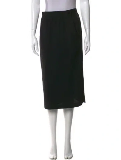 Pre-owned Escada Midi Length Skirt In Black