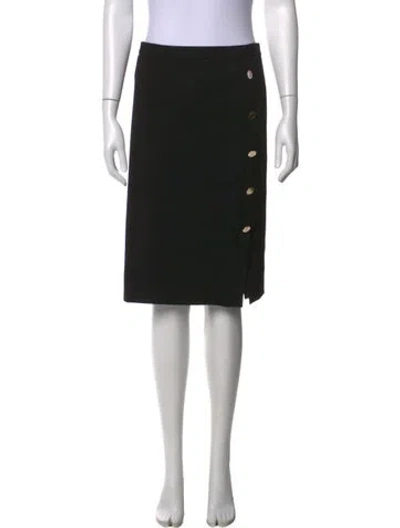 Pre-owned Escada Midi Length Skirt In Black
