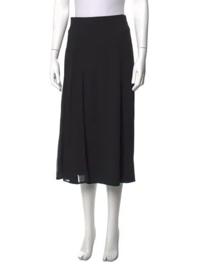 Pre-owned Escada Midi Length Skirt In Black
