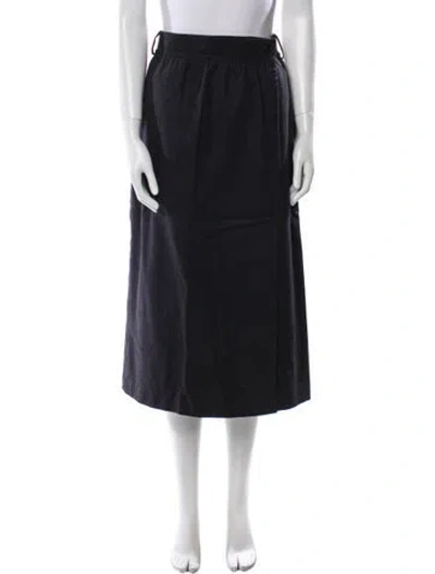 Pre-owned Escada Midi Length Skirt In Blue