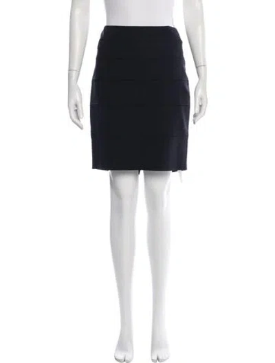 Pre-owned Escada Midi Length Skirt W/ Tags In Blue