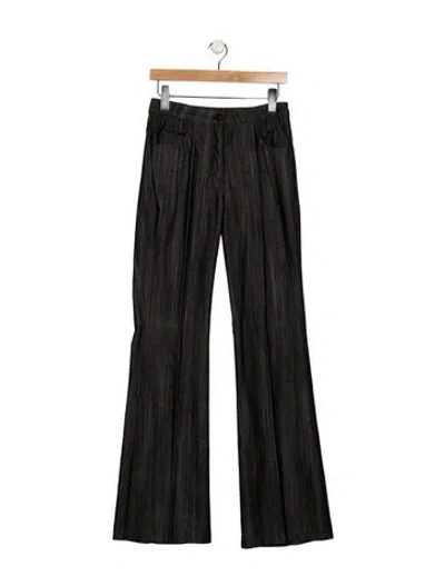Pre-owned Escada Mid-rise Flared Jeans In Black