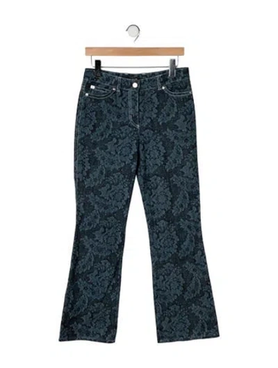 Pre-owned Escada Mid-rise Flared Jeans In Blue