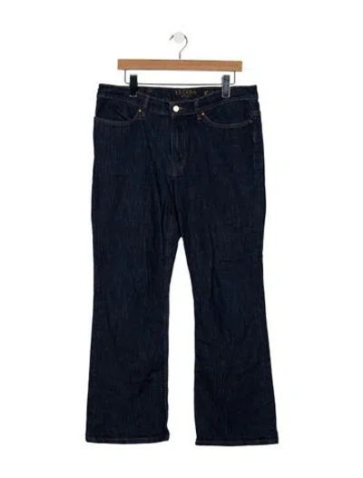 Pre-owned Escada Mid-rise Flared Jeans In Blue