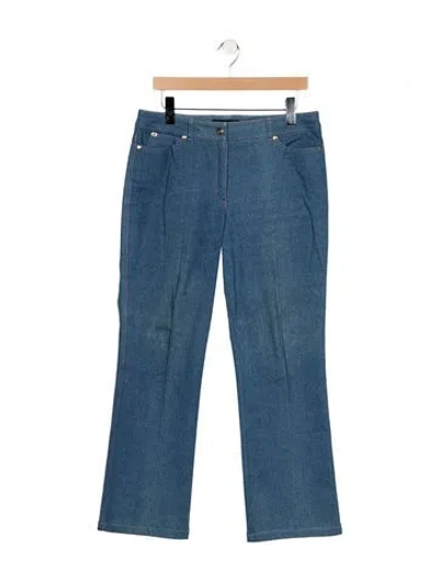 Pre-owned Escada Mid-rise Flared Jeans In Blue