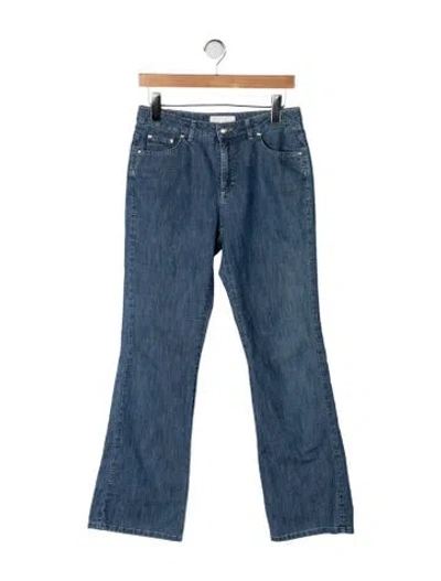 Pre-owned Escada Mid-rise Flared Jeans In Blue