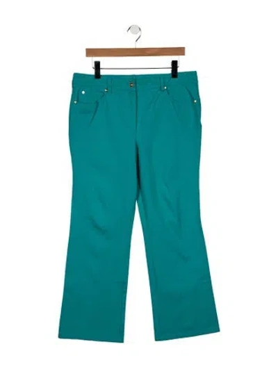 Pre-owned Escada Mid-rise Flared Jeans In Blue