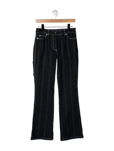 Pre-owned Escada Mid-rise Flared Jeans In Blue