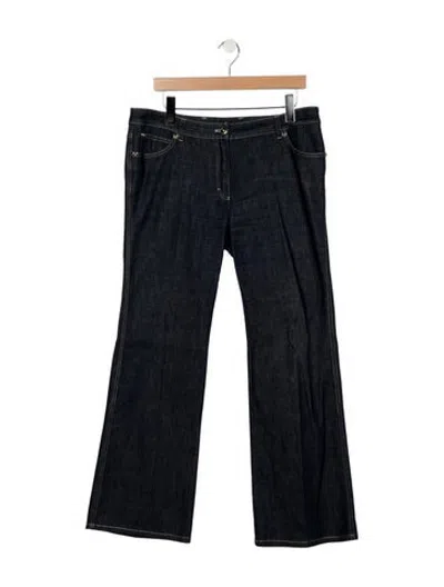 Pre-owned Escada Mid-rise Flared Jeans In Blue