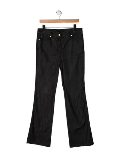 Pre-owned Escada Mid-rise Flared Jeans In Grey