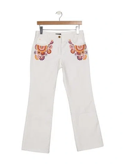 Pre-owned Escada Mid-rise Flared Jeans In Multicolor
