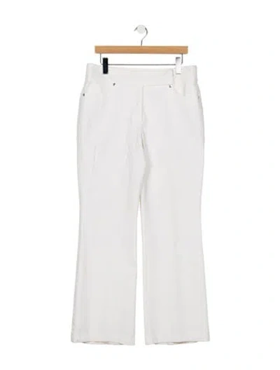 Pre-owned Escada Mid-rise Flared Jeans In White