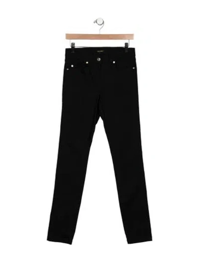 Pre-owned Escada Mid-rise Skinny Leg Jeans In Black