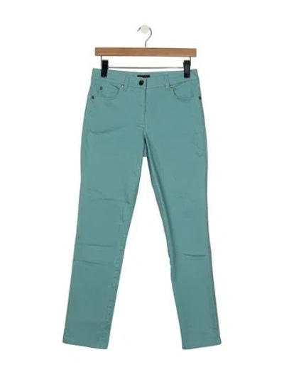 Pre-owned Escada Mid-rise Skinny Leg Jeans In Blue