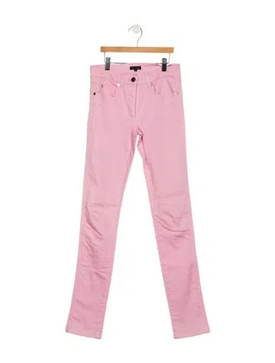 Pre-owned Escada Mid-rise Skinny Leg Jeans In Pink