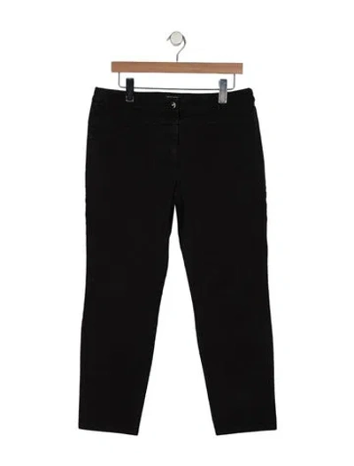 Pre-owned Escada Mid-rise Straight Leg Jeans In Black