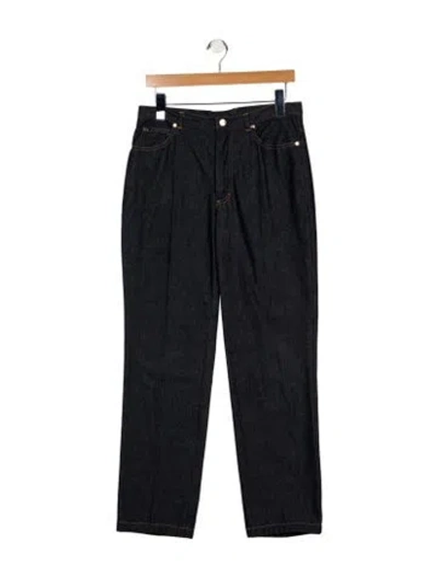 Pre-owned Escada Mid-rise Straight Leg Jeans In Blue