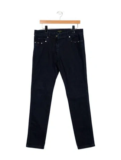 Pre-owned Escada Mid-rise Straight Leg Jeans In Blue
