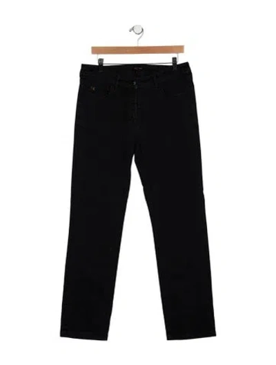 Pre-owned Escada Mid-rise Straight Leg Jeans In Blue