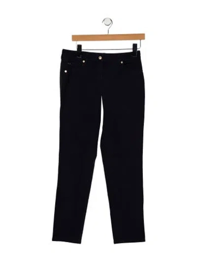 Pre-owned Escada Mid-rise Straight Leg Jeans In Blue