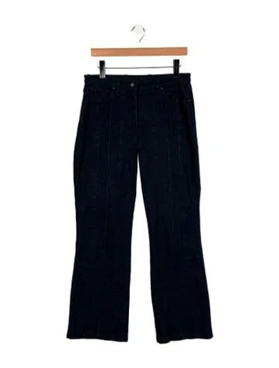 Pre-owned Escada Mid-rise Straight Leg Jeans In Blue